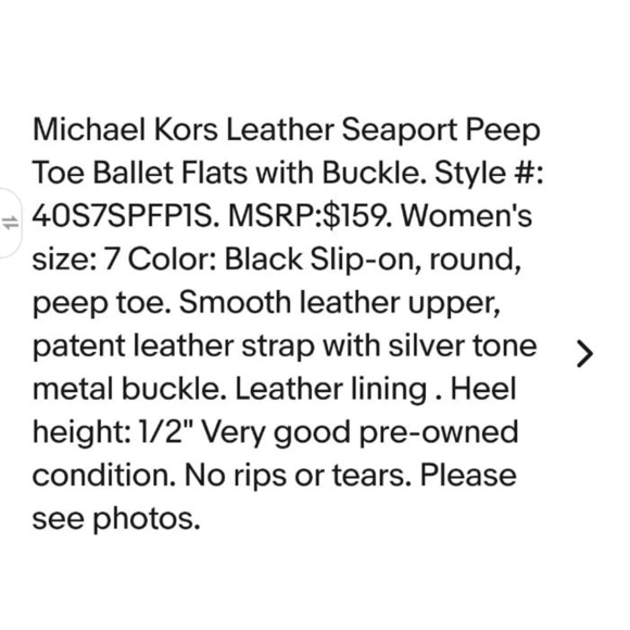 Michael Kors Seaport Flats Size 11M - Picture 7 of 7